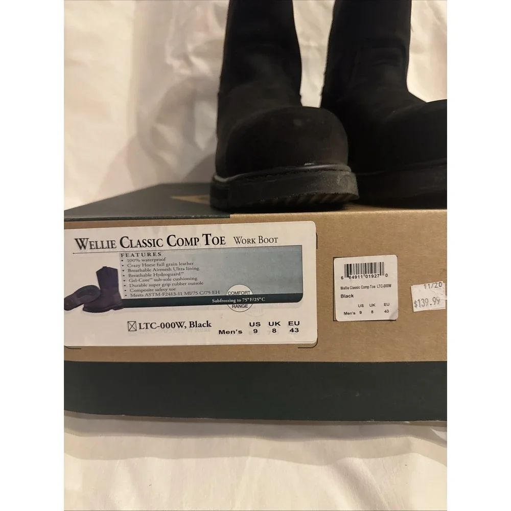 Original Muck Wellie Men Size 9M Classic Waterproof Brown Work & Safety Boots